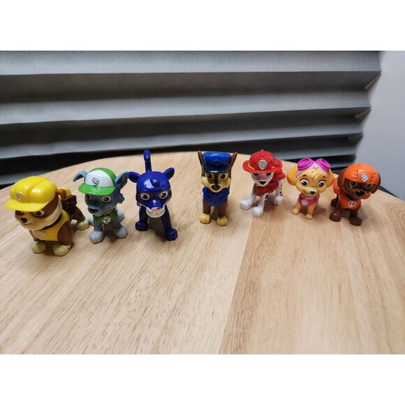 Paw Patrol Figurines – Lot of 7 Pups, Nickelodeon Characters - Picture 1 of 8